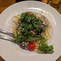 Spaghetti with mushroom sauce: 3.5/5 at S'Wirtshaus in Saalbach