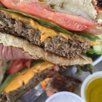 Impossible burger at Stack'd Bar in Milwaukee