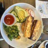 Veggie poke bowl.  Picture doesn’t do the size justice.  I was so full I skipped dinnerr  at Bistro603 in Nashua