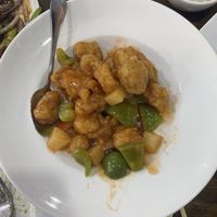 sweet and sour fried dough at Veggie House  in Chicago