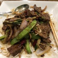 Mongolian soy beef  at Veggie House  in Chicago