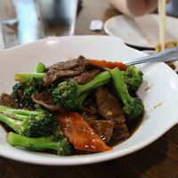 Veggie steak and broccoli at Veggie House  in Chicago
