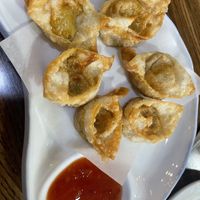 Fried wontons  at Veggie House  in Chicago