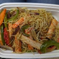 Singapore noodles at Veggie House  in Chicago