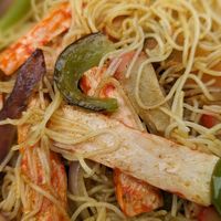 Singapore noodles at Veggie House  in Chicago