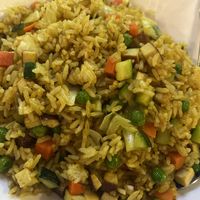 Curry fried ricee  at Veggie House  in Chicago