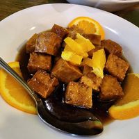 Orange tofu at Veggie House  in Chicago