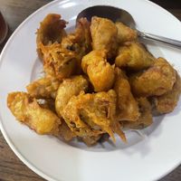 Vegan turmeric ginger mushrooms  at Veggie House  in Chicago