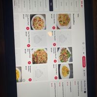 Tablet menu   at Veggie House  in Chicago