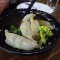 Wonton soup at Veggie House  in Chicago