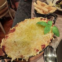 Vegan lasagna at Pratu's in Alcobaca