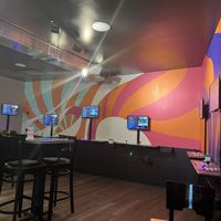 The interior; some sort of arcade games   at Mashita in Harrisonburg