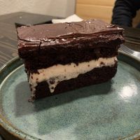 Vegan Chocolate Cake/Brownie dessert at Centro Neighborhood Kitchen in Burien