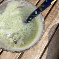 green smoothie   at Roam in Port Macquarie