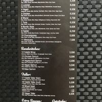 Menu at Limmer Kumpir in Hannover