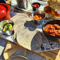 Mix de tacos at Fresh Green in San Sebastian