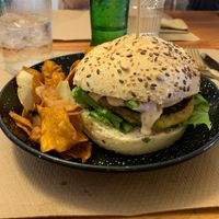 Hamburguesa Rainbow  at Fresh Green in San Sebastian