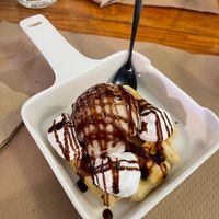 Waffle  at Fresh Green in San Sebastian