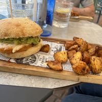 Chicken sandwich  at Fresh Green in San Sebastian