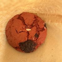 Beet root cookies   at Fresh Green in San Sebastian