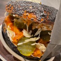 Bagel "hot-chic" at Round & Square in Helsinki