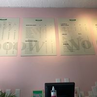 Drinks menu   at WOOOW Matcha in Belgrade