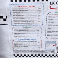 Carta 1 at LK Grill in Luarca