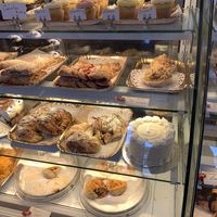 The pastry case at Vegan Danish Bakery in Thornhill