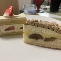 Shortcake and Mont-blanc  at hal okada - vegan sweets lab in Tokyo
