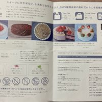 pamphlet inside at hal okada - vegan sweets lab in Tokyo