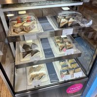 The cake options   at hal okada - vegan sweets lab in Tokyo