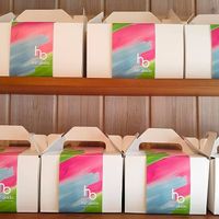 Cute design packaging  at hal okada - vegan sweets lab in Tokyo