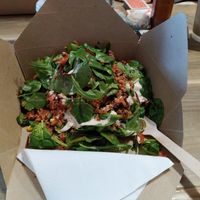 Jerk Chicken, with rice salad at Cosy Jazz Cafe in Blackpool