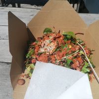 Jerk chick'n and rice (£8) at Cosy Jazz Cafe in Blackpool