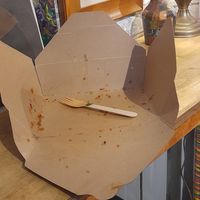 Oops I finished my Jerk Chicken and rice before I realised to take a photo. Doh at Cosy Jazz Cafe in Blackpool