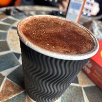 Hot chocolate   at Cosy Jazz Cafe in Blackpool
