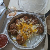 Vegan cheesy garlic knots at Mario's Pizza in Orlando