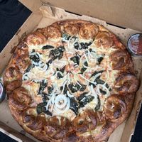 crown jewel pizza!  at Mario's Pizza in Orlando