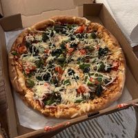 vegan veggie pizza at Mario's Pizza in Orlando