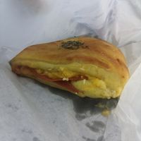 Cheese and ham toastied brioche at The Green Kitchen in Newport