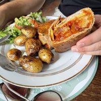 Meatball wrap  at The Green Kitchen in Newport