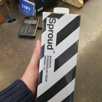 Pea milk at Loft Cafe Karlín in Prague