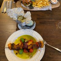 Burger i szaszłyk  at Szklarnia Warszawa in Warsaw