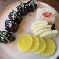 Tofu teriyaki - it’s more filling than it looks  at Szklarnia Warszawa in Warsaw