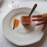 Little vegan appetizers at Hôtel Restaurant du Château in Combourg