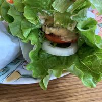 Dairy-based sauce all over burger despite my request for no sauce :( at Burgerim in South Riding