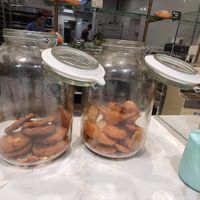 Cookies in jar at De Broodenier in Leuven