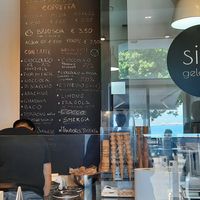 Vegan flavours on the right at Siké gelato in Milazzo