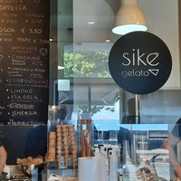 Inside at Siké gelato in Milazzo