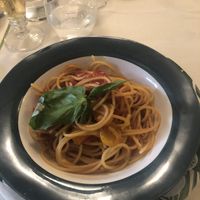 pasta  at La Capannina in Capri